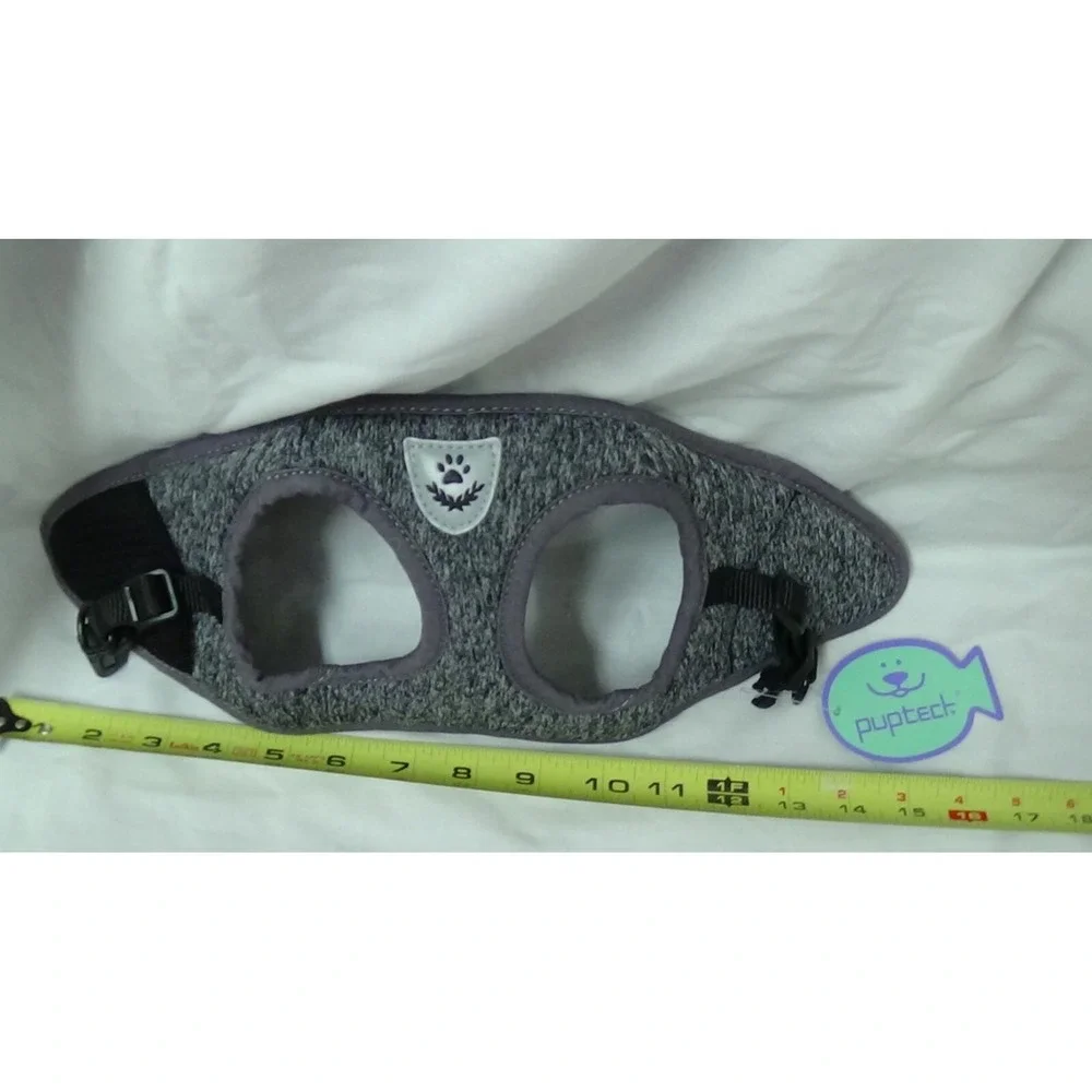 Harness and Leash Set for Small Cats & Dogs PUPTECK - Dark Gray #170